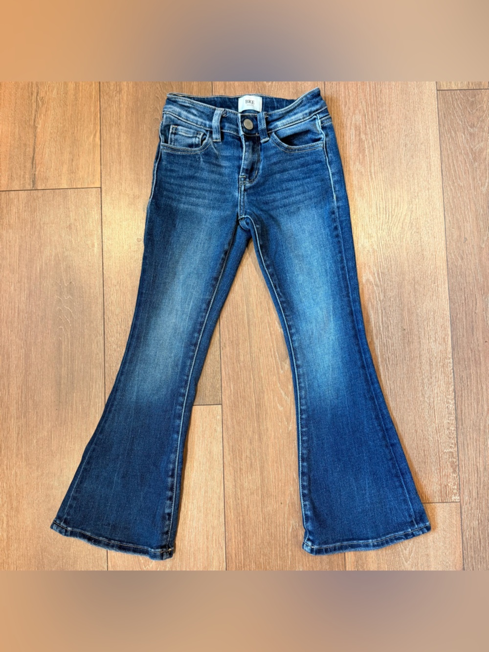 💙 BKE Youth Girls Flare Jeans Size 6 Medium Wash Stretch Denim Classic Bootcut